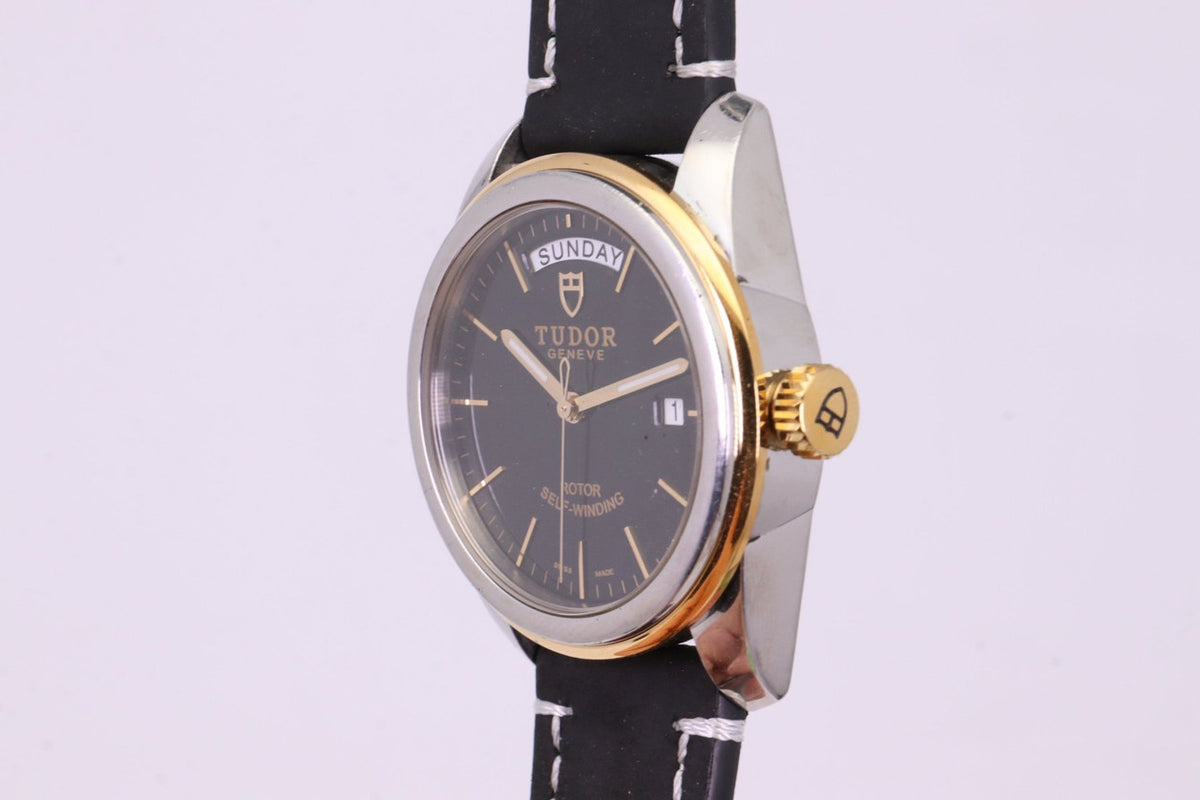 Tudor Glamour Date+Day 39mm Ref. 56003 Black Gilt Dial Custom / Aftermarket Part