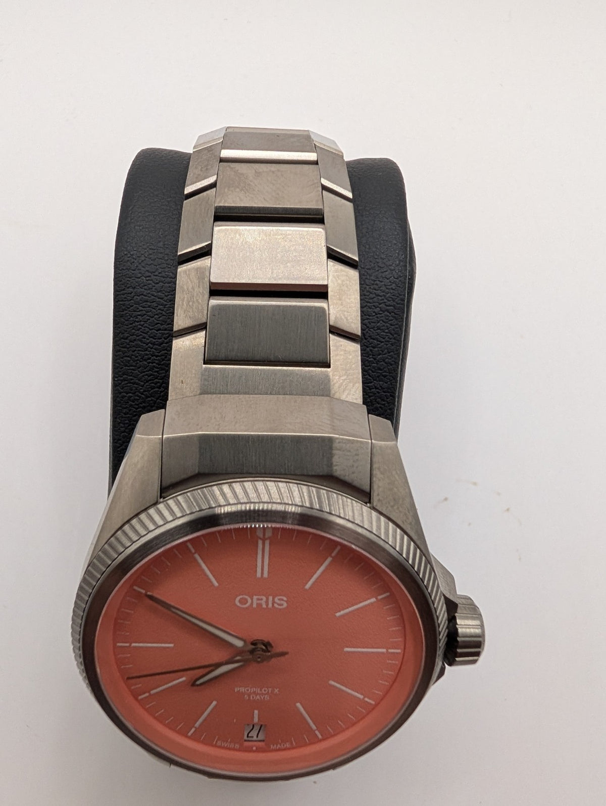 Oris ProPilot x Calibre 400 Automatic Watch 39mm Titanium Pink