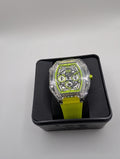 [ICE-WATCH] 024286 ICE boliday clear yellow skeleton date medium tonneau