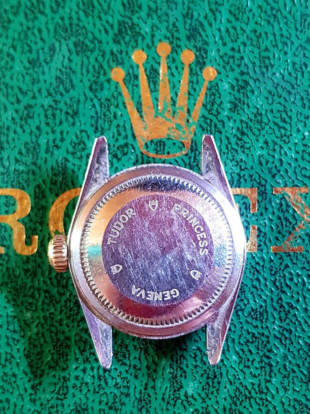 Tudor Princess Date 25mm – Two-Tone Gold Diamond Linen Dial (92413) Customized