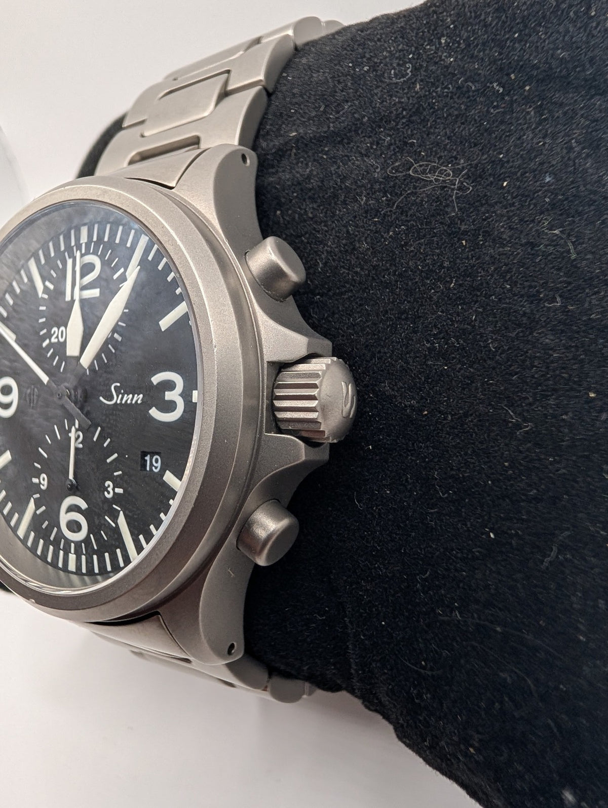 Sinn 756 Date Chronograph 40mm Black Dial Automatic Men's Watch Pre-owned