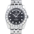 Tudor Classic Date+Day 39mm Black Factory Diamond Dial (Ref. 23010) – Box & Card