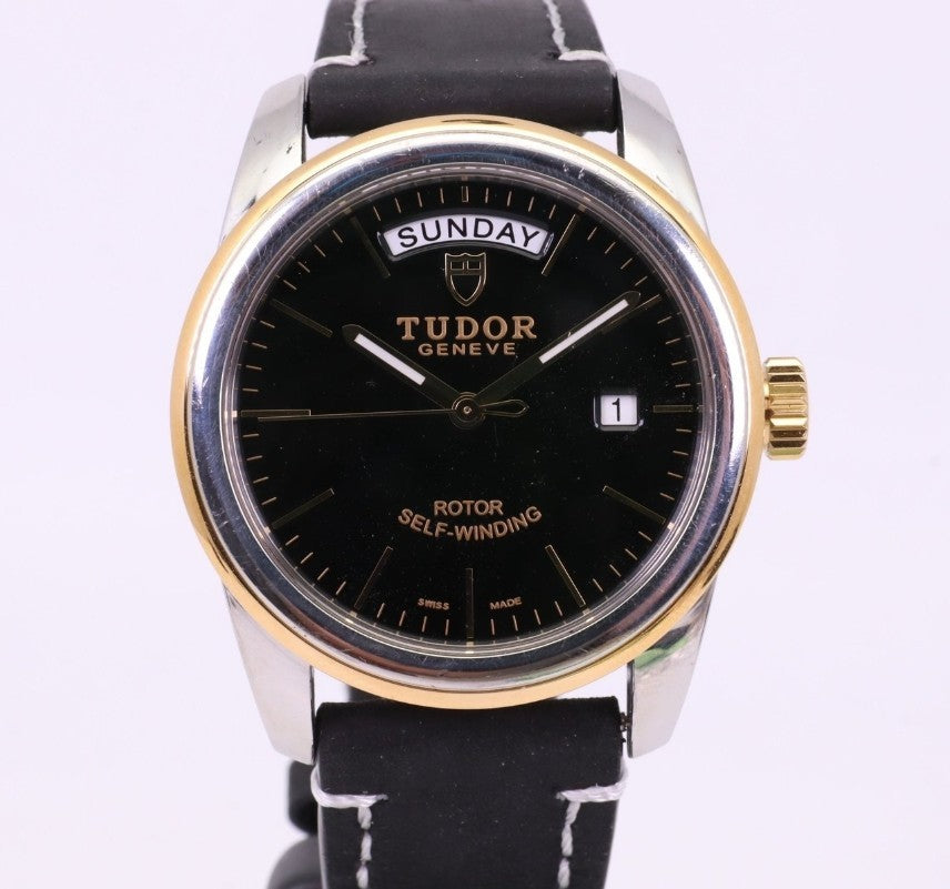 Tudor Glamour Date+Day 39mm Ref. 56003 Black Gilt Dial Custom / Aftermarket Part