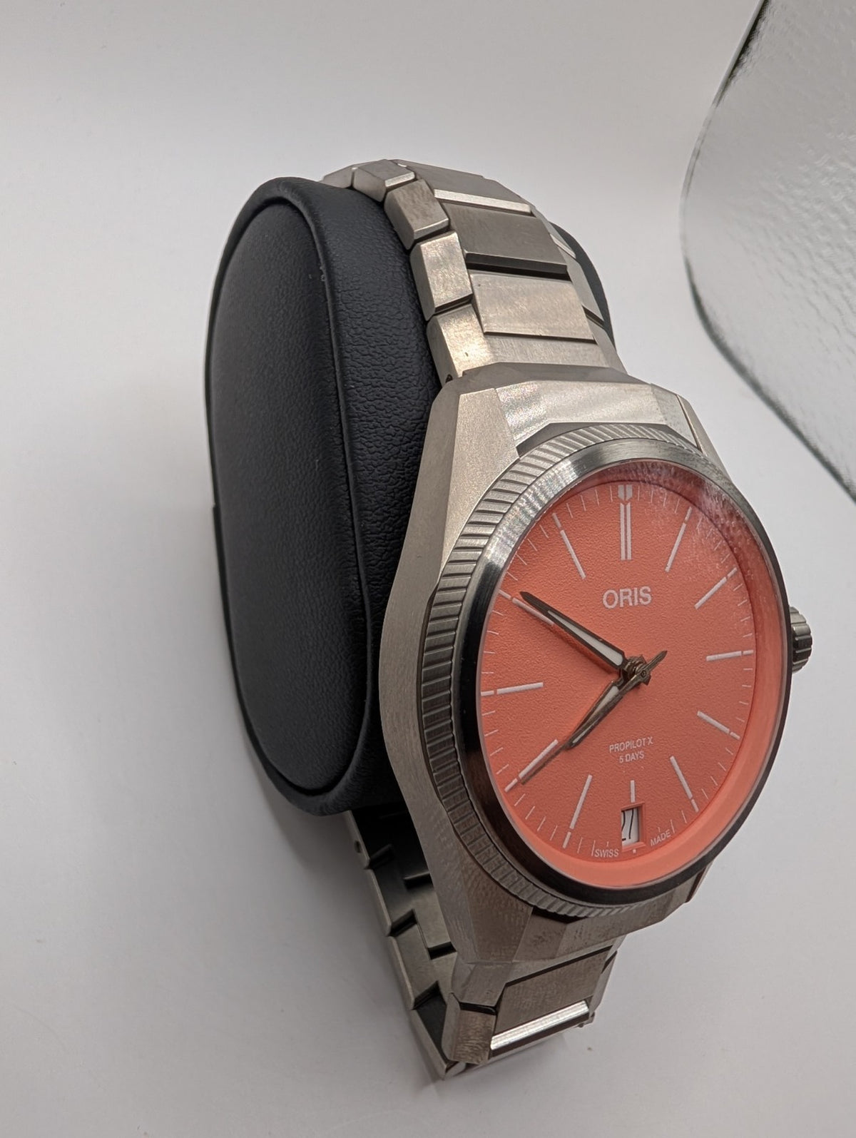 Oris ProPilot x Calibre 400 Automatic Watch 39mm Titanium Pink