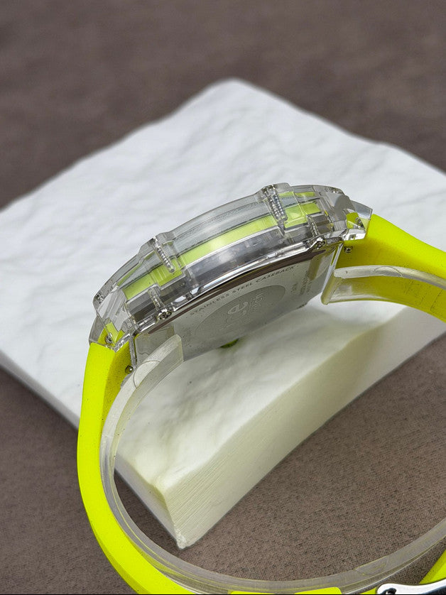 [ICE-WATCH] 024286 ICE boliday clear yellow skeleton date medium tonneau