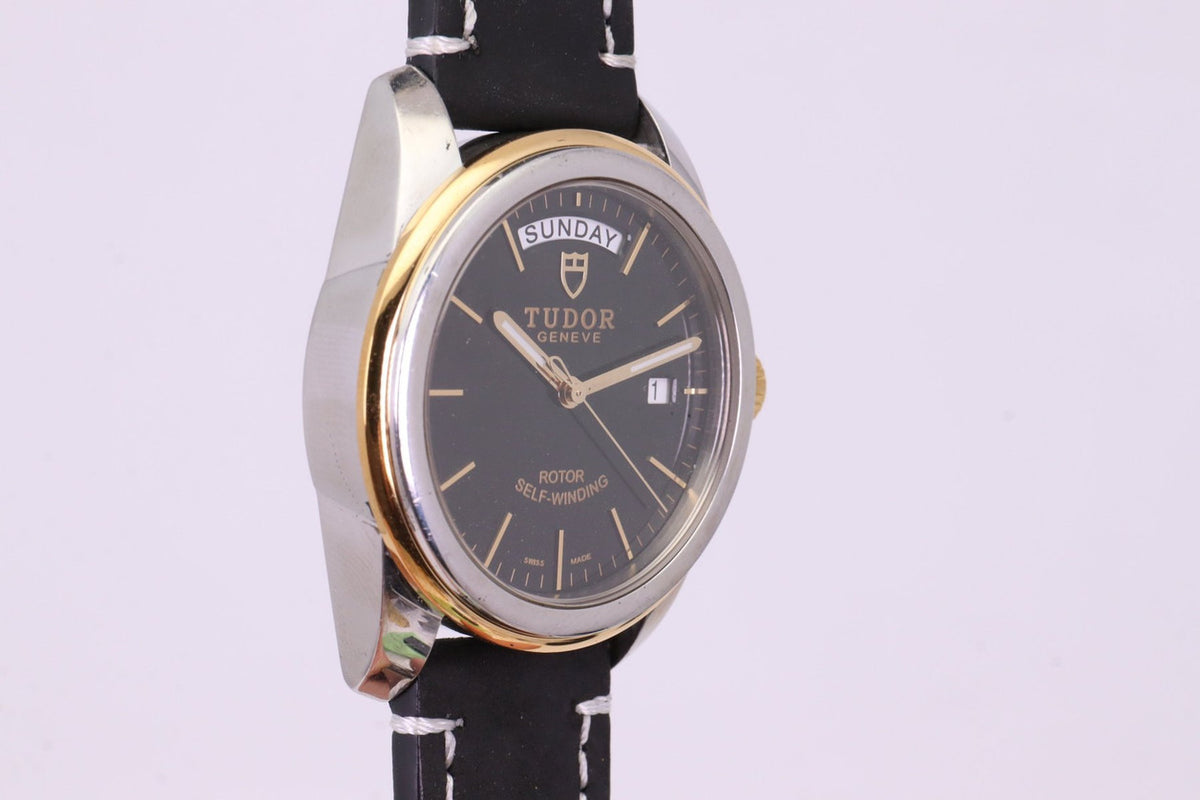 Tudor Glamour Date+Day 39mm Ref. 56003 Black Gilt Dial Custom / Aftermarket Part