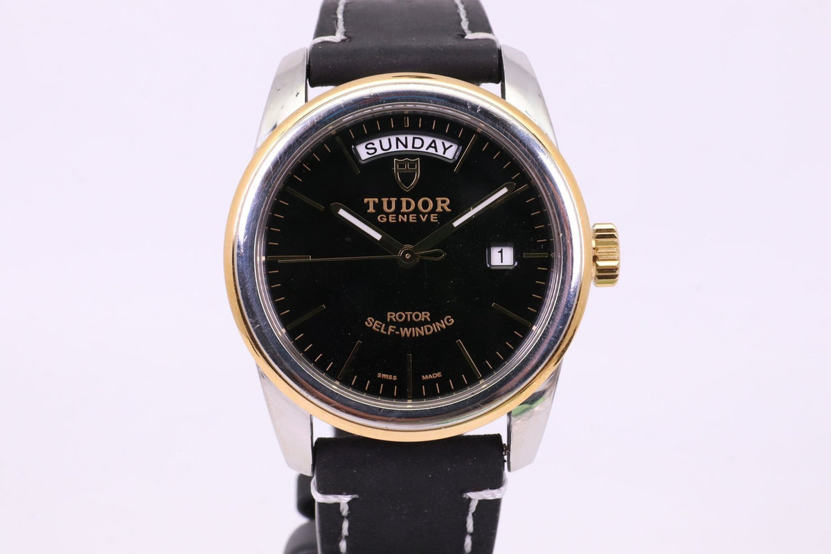 Tudor Glamour Date+Day 39mm Ref. 56003 Black Gilt Dial Custom / Aftermarket Part