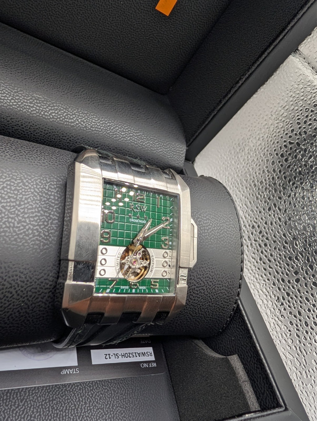 RSWA152OH-SL-12 Swiss Made RSW Cross Road Open Heart Automatic watch