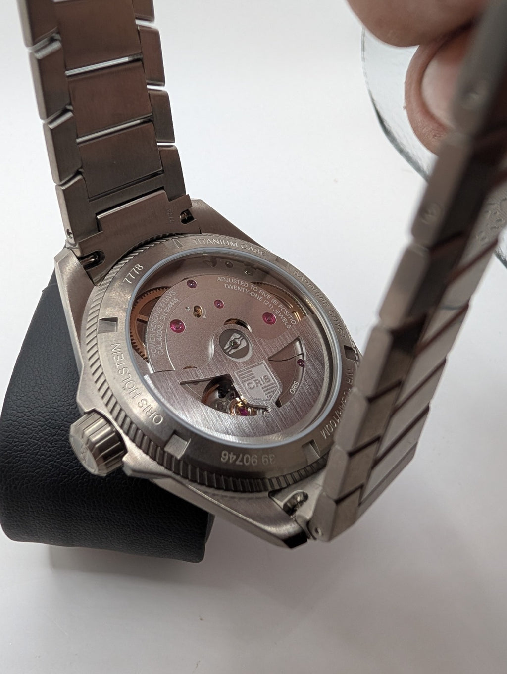 Oris ProPilot x Calibre 400 Automatic Watch 39mm Titanium Salmon