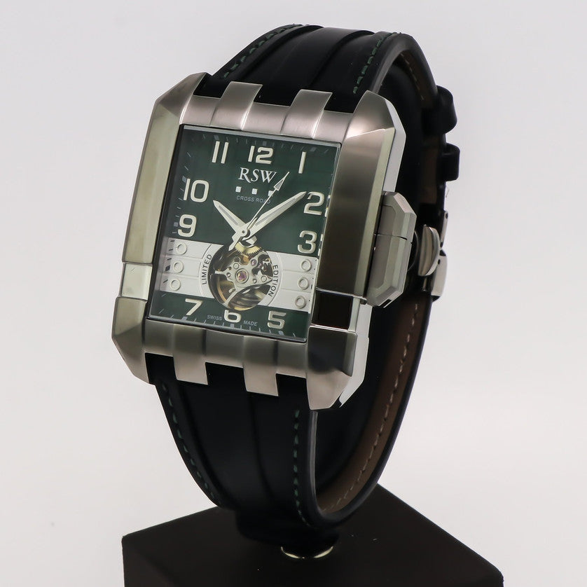 RSWA152OH-SL-12 Swiss Made RSW Cross Road Open Heart Automatic watch