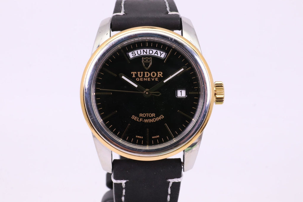 Tudor Glamour Date+Day 39mm Ref. 56003 Black Gilt Dial Custom / Aftermarket Part