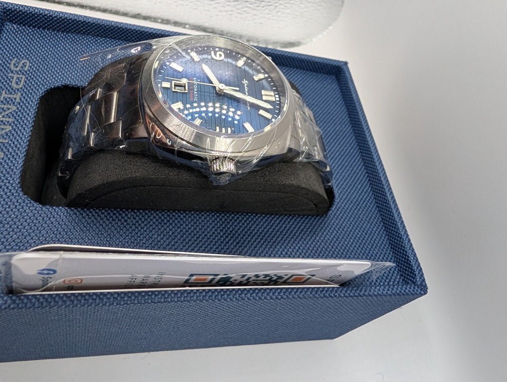 Automatic Spinnaker Hull Automatic Riviera Aegean Blue Watch New in BOX