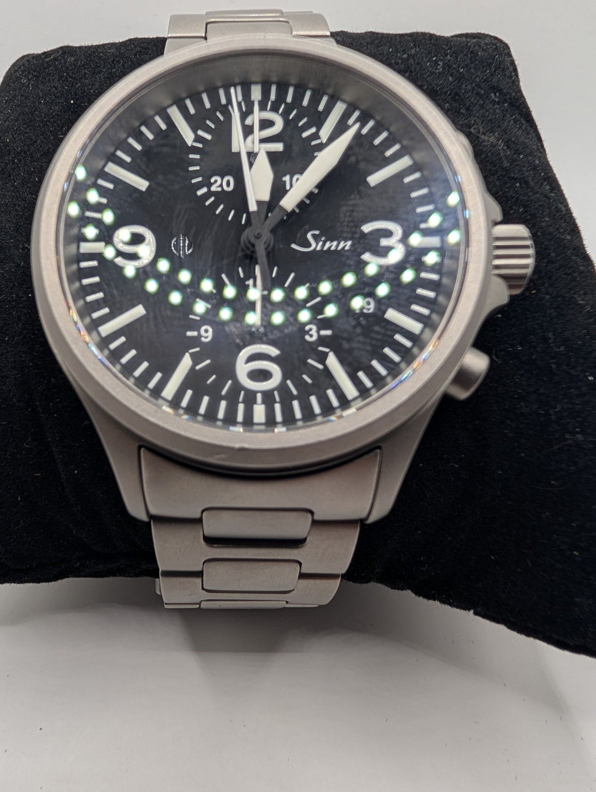 Sinn 756 Date Chronograph 40mm Black Dial Automatic Men's Watch Pre-owned