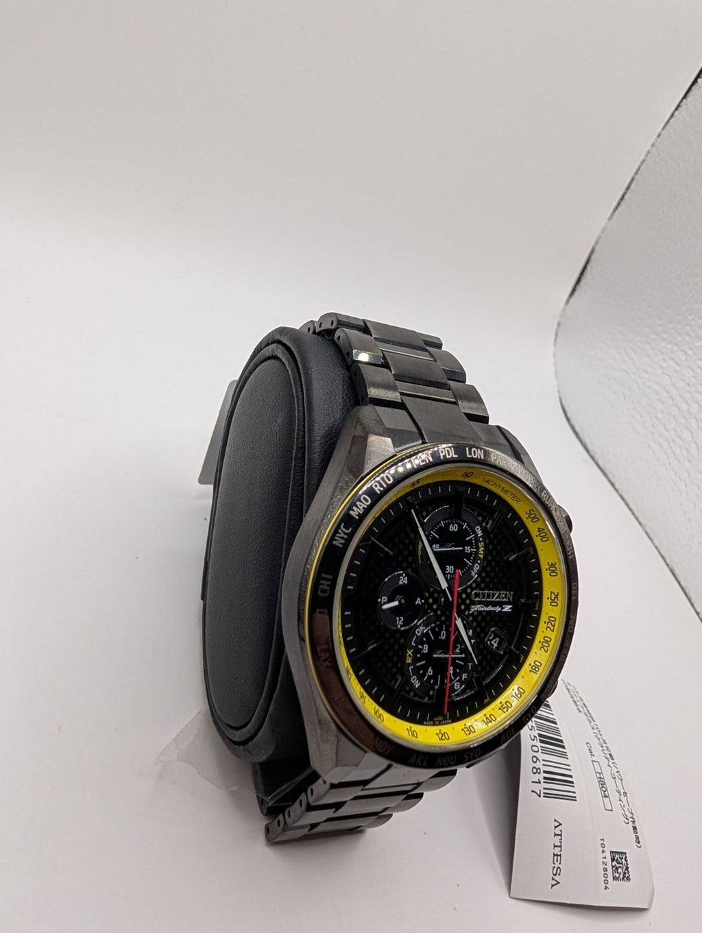 Citizen Nissan Fairlady Z  AT8185-89E Men's Black Yellow Men's Watch New in Box